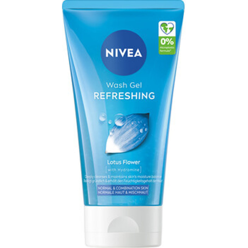 Nivea Refreshing Wash Gel - Čistic&iacute; pleťov&yacute; gel pro norm&aacute;ln&iacute; a sm&iacute;&scaron;enou pleť