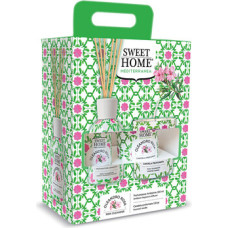 Sweet Home Collection Pink Oleander Set - D&aacute;rkov&aacute; sada aroma difuz&eacute;ru se sv&iacute;čkou