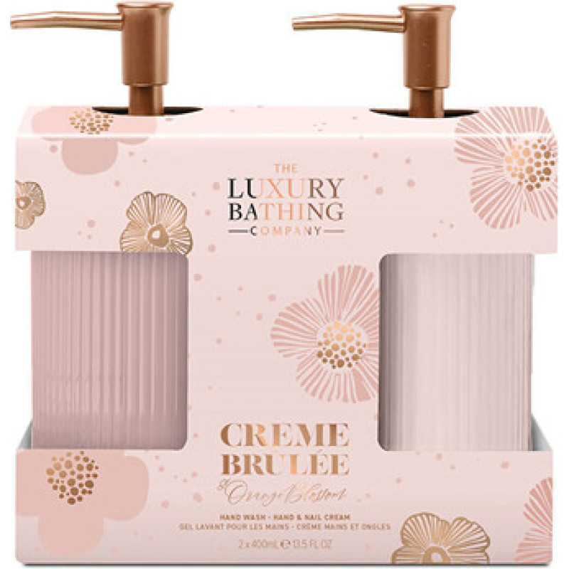 The Luxury Bathing Company D&aacute;rkov&aacute; sada intenzivn&iacute; p&eacute;če o ruce ( Creme brul&eacute;e, Pomerančov&yacute; květ & Vanilka )