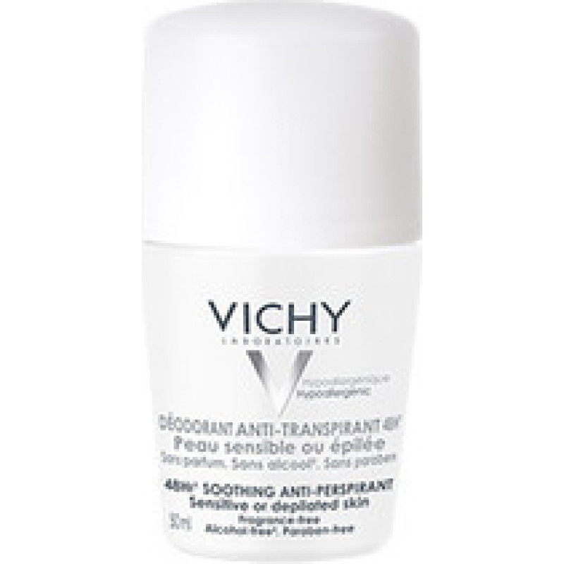 Vichy Antiperspirant Deodorant-48h roll-on for sensitive or depilated skin (Soothing Anti-perspirant) 50 ml