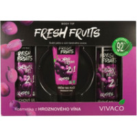 Vivaco Gift box of cosmetics with grape wine