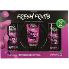 Vivaco Gift box of cosmetics with grape wine