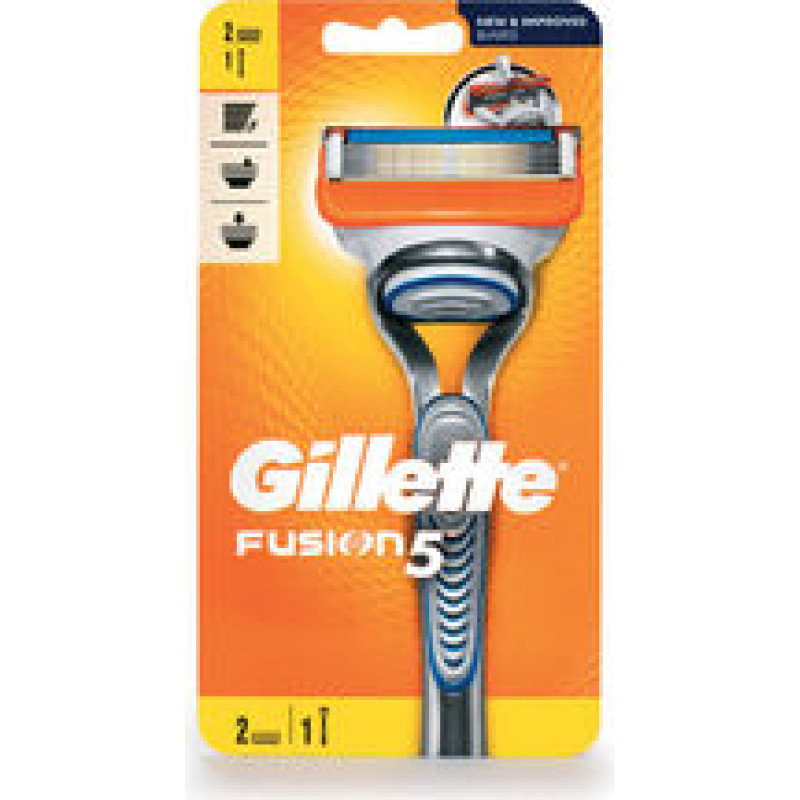Gillette Fusion - Shaving Machine + 2 Spare Heads