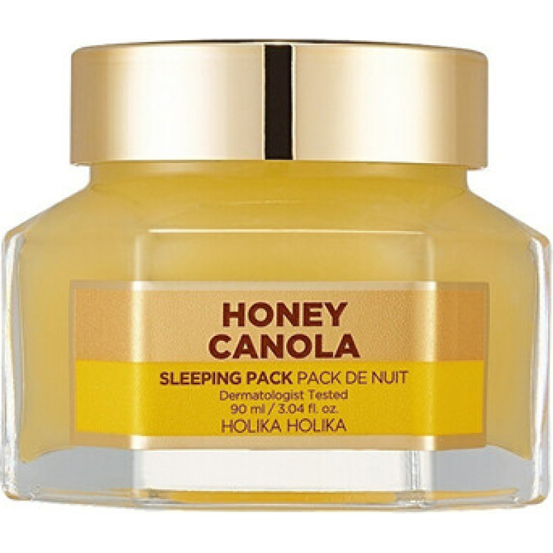 Holika Holika Canola Honey Sleeping Pack - Night face mask with honey and canola