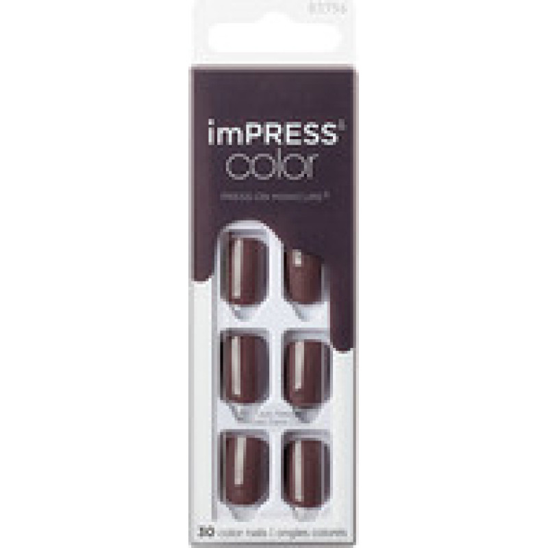 Kiss My Face ImPRESS Color Try Gray Nails ( 30 pcs )