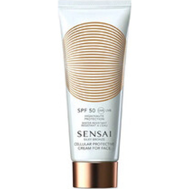 Sensai Silky Bronze Cream for Face SPF 50+ - Ochrann&yacute; kr&eacute;m na obličej