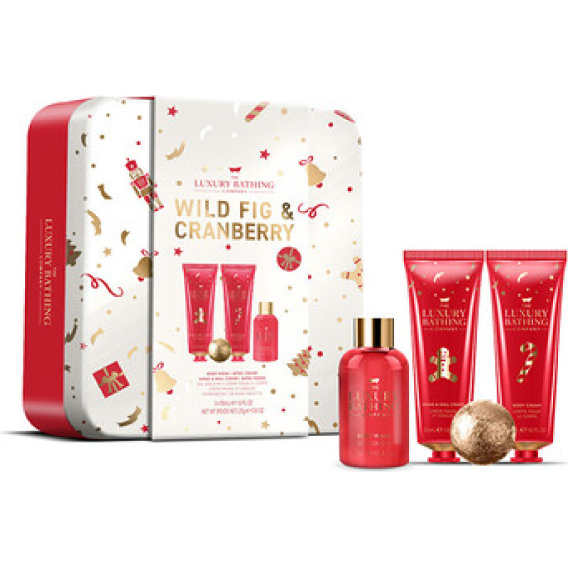 The Luxury Bathing Company D&aacute;rkov&aacute; sada koupelov&eacute; p&eacute;če ( F&iacute;k & Brusinka )