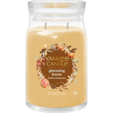 Yankee Candle Glistening Leaves Signature Candle ( lesk&eacute; listy ) - Vonn&aacute; sv&iacute;čka