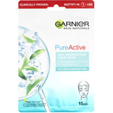 Garnier Skin Naturals Pure Active - Moisturizing textile mask against imperfections enriched with tea tree and salicylic acid