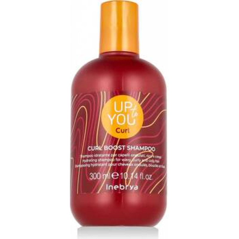 Inebrya Up to You Curl Boost Shampoo - Hydratačn&iacute; &scaron;ampon pro vlnit&eacute;, kudrnat&eacute; a kadeřav&eacute; vlasy