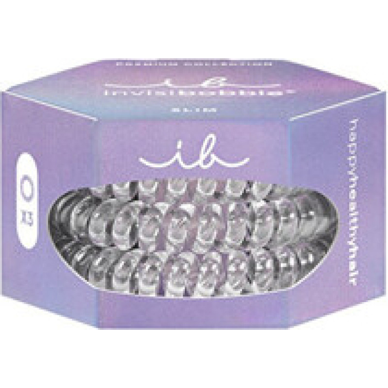 Invisibobble Slim Premium Crystal Clear - Gumička do vlasů ( 3 ks )