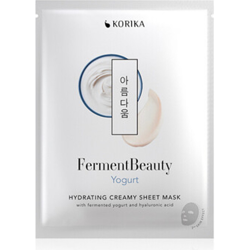 Korika FermentBeauty Yogurt Hydrating Creamy Sheet Mask - Hydratačn&iacute; pl&aacute;t&yacute;nkov&aacute; maska