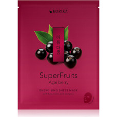 Korika Superfruits Acai Berry Energising Sheet Mask - Energizuj&iacute;c&iacute; pl&aacute;t&yacute;nkov&aacute; maska