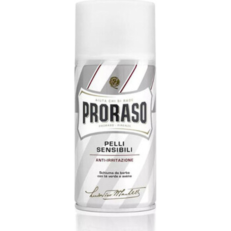 Proraso White Shaving Foam - Shaving foam for sensitive skin with green tea