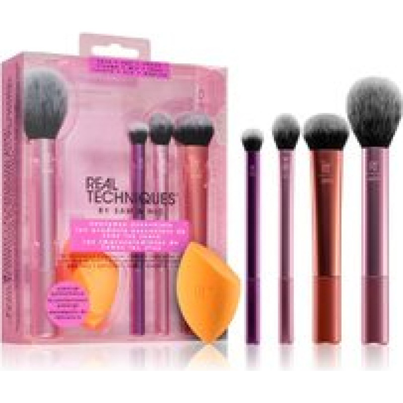 Real Techniques Everyday Essentials - Set of cosmetic brushes for face and eyes