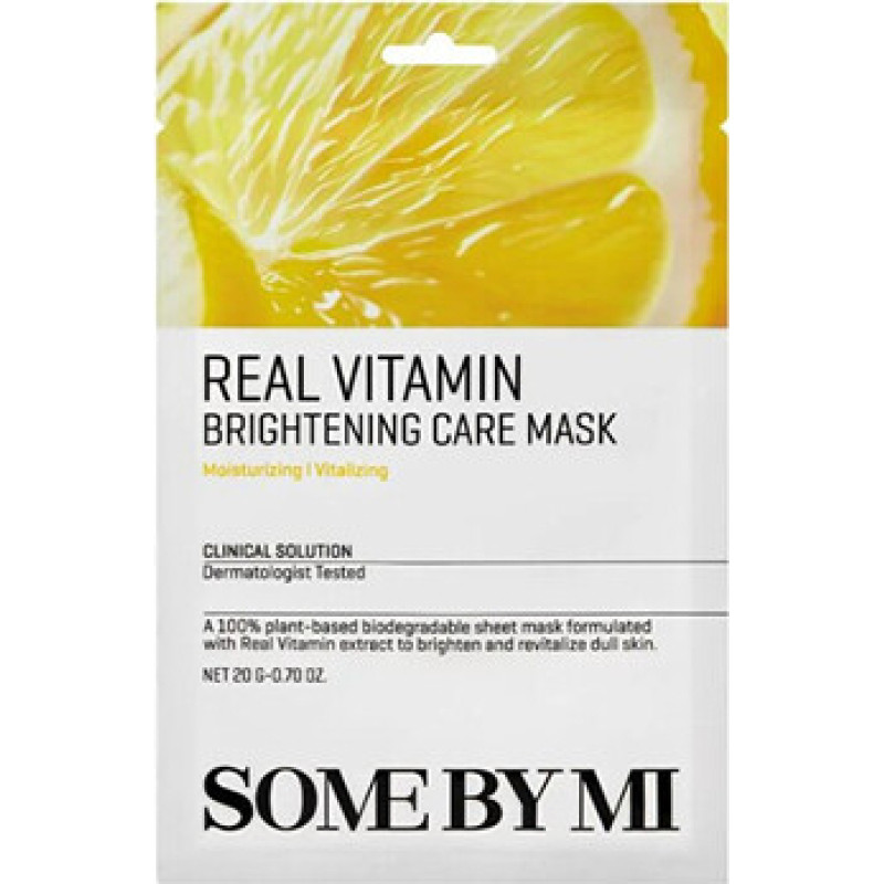 Some By Mi Real Vitamin Brightening Care Mask - Rozjasňuj&iacute;c&iacute; pleťov&aacute; maska