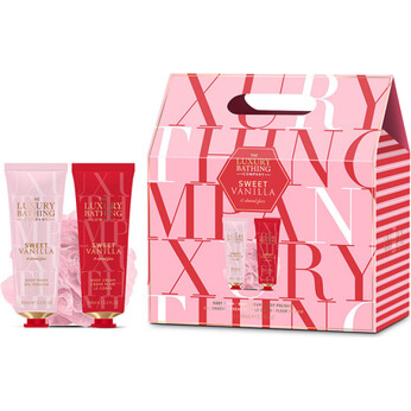 The Luxury Bathing Company D&aacute;rkov&aacute; sada koupelov&eacute; p&eacute;če ( Vanilka & Mandle )