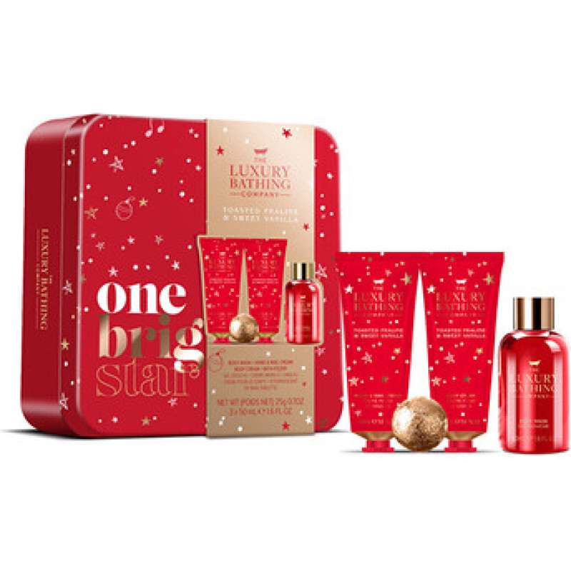 The Luxury Bathing Company D&aacute;rkov&aacute; sada v plechov&eacute; d&oacute;ze ( Pralinka & Vanilka )