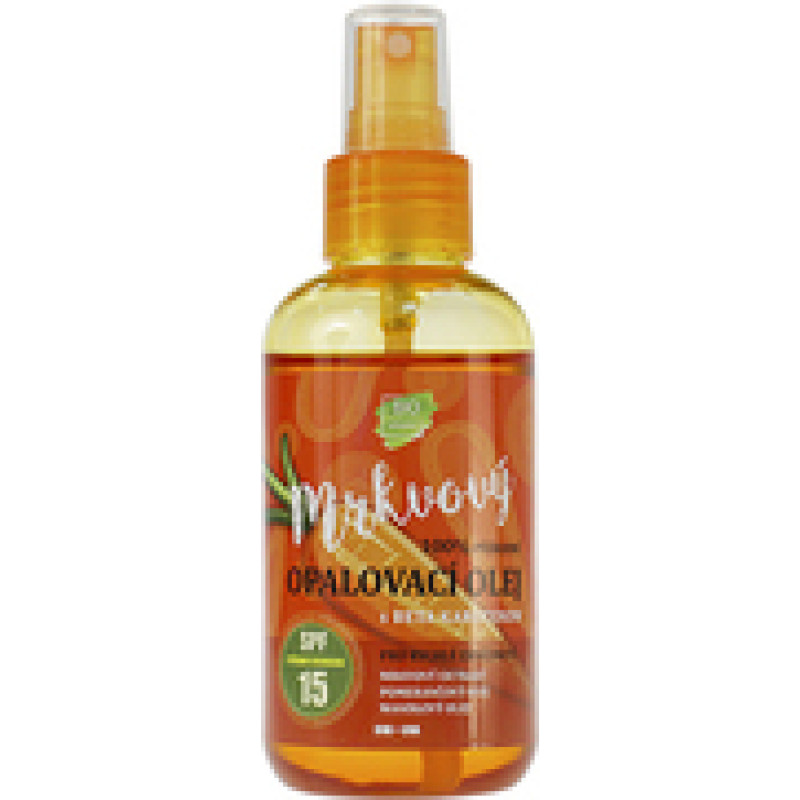 Vivaco 100% Natural suntan oil with carrot extract SPF 15