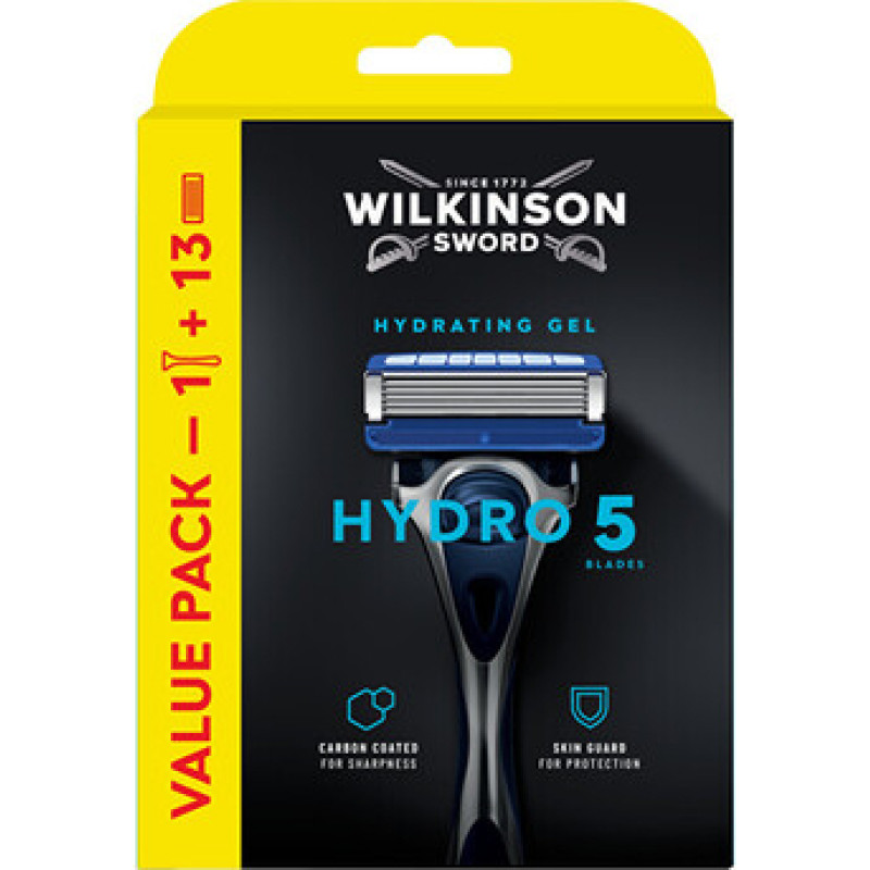 Wilkinson Sword Hydro 5 Skin Protection - Holic&iacute; strojek + 13 n&aacute;hradn&iacute;ch hlavic