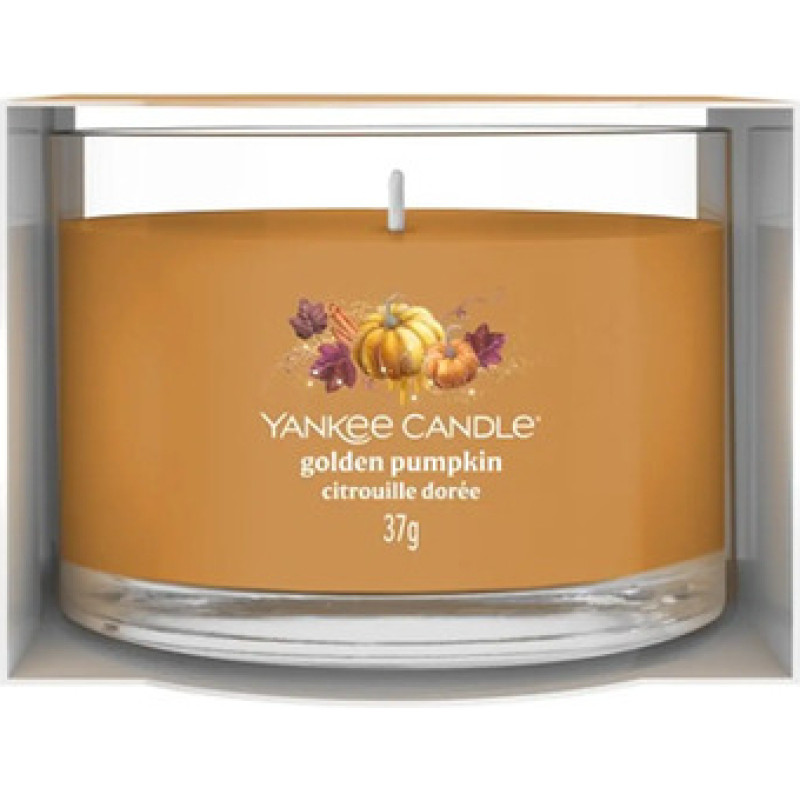 Yankee Candle Golden Pumpkin ( zlat&aacute; d&yacute;ně ) - Votivn&iacute; sv&iacute;čka ve skle