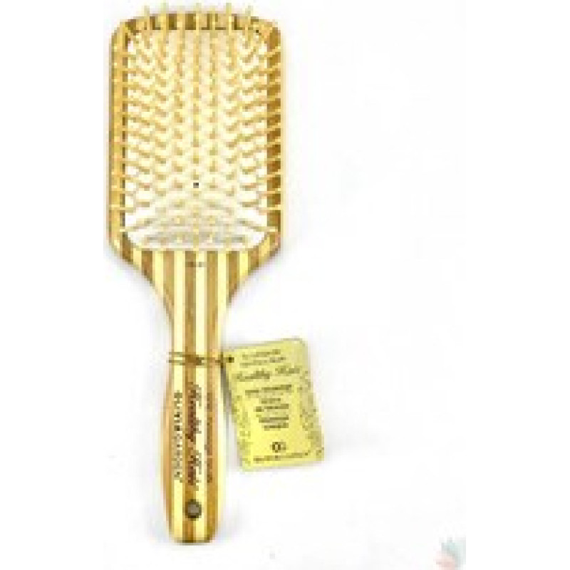 Olivia Garden Healthy Hair Ionic Massage Brush HH-4 - Bambusov&yacute; mas&aacute;žn&iacute; kart&aacute;č na vlasy