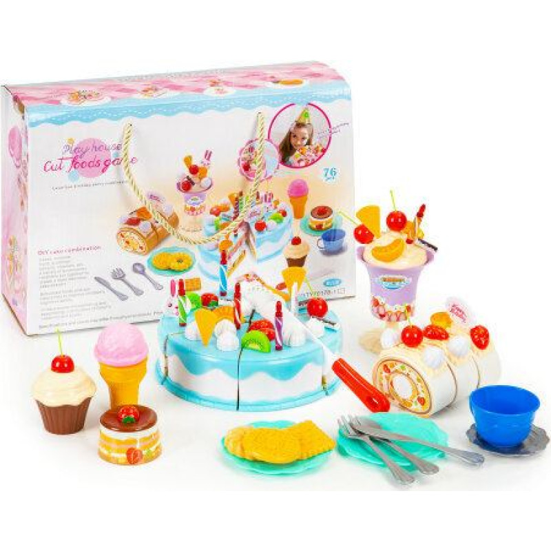 Kūka ar saldumiem dzimšanas dienai, 76 gab.