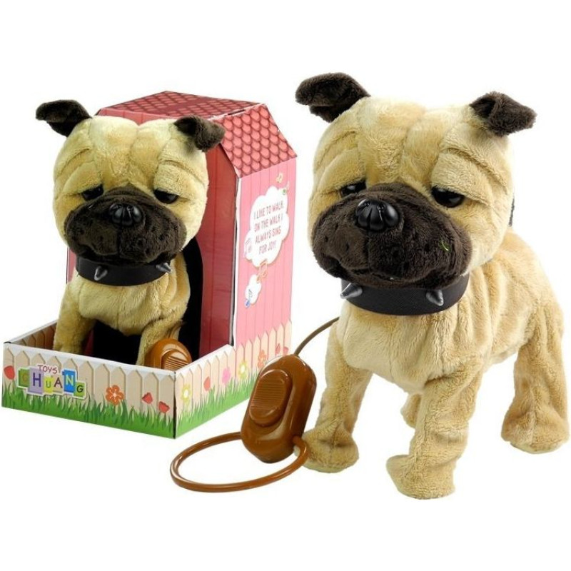 Interaktīvs suns pie pavadas