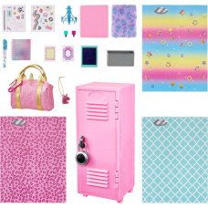 Skolas skapītis ar piederumiem Real Littles Locker, rozā