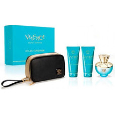 Versace Dylan Turquoise pour Femme Gift set EDT 100 ml, body lotion 100 ml, shower gel 100 ml and cosmetic bag