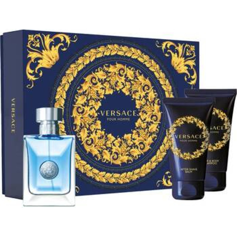 Versace Pour Homme Gift Set EDT 50 ml, after shave balm 50 ml and Shampoo 50 ml