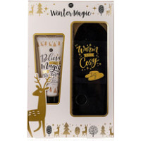Accentra Winter Magic Foot Care Set - Foot care gift set with slippers
