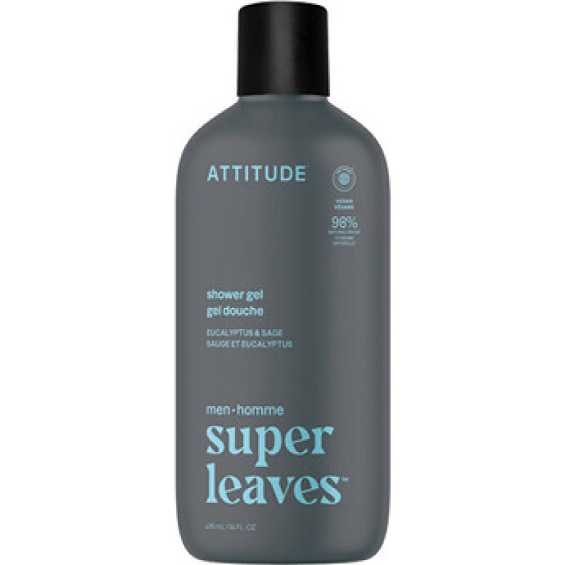 Attitude Super Leaves Eukalyptus & Sage Shower Gel - P&aacute;nsk&yacute; sprchov&yacute; gel