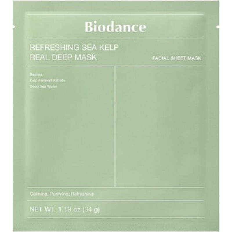 Biodance Refreshing Sea Kelp Real Deep Mask - Zklidňuj&iacute;c&iacute; pleťov&aacute; maska