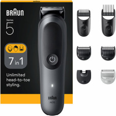 Braun Series 5 AIO5520 Grey - Multifunkčn&iacute; zastřihovač 7v1