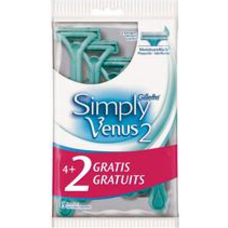 Gillette Simply Venus 2 ( 6 Pcs )