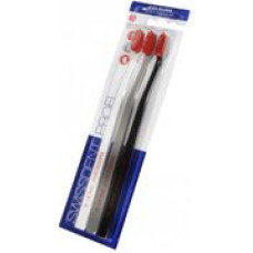 Swissdent Colours Soft-Medium (2 + 1 FREE Black + White + Grey) - Set toothbrushes