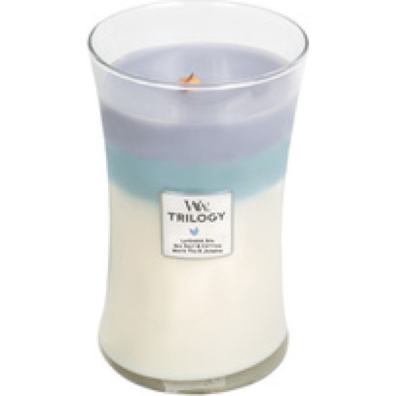 Woodwick Calming Retreat Trilogy Vase (Peaceful Refuge) - Scented Candle