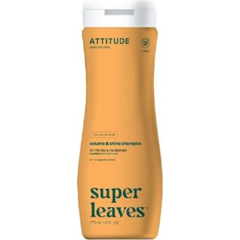 Attitude Super Leaves Volume & Shine Shampoo - Př&iacute;rodn&iacute; &scaron;ampon pro lesk a objem jemn&yacute;ch vlasů