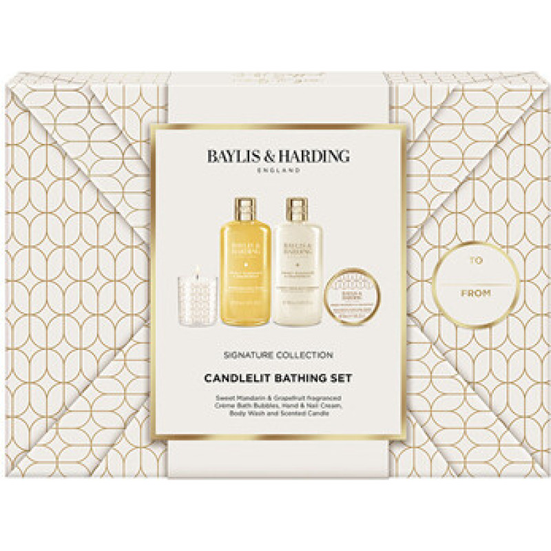 Baylis & Harding Mandarin & Grapefruit Candlelit Bathing Set - D&aacute;rkov&aacute; sada