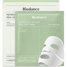Biodance Refreshing Sea Kelp Real Deep Mask - Zklidňuj&iacute;c&iacute; pleťov&aacute; maska ( 4 ks )