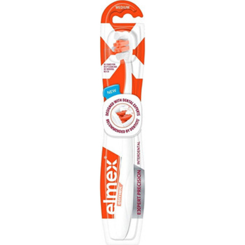 Elmex Expert Precision Caries Protection Toothbrush - Zubn&iacute; kart&aacute;ček pro hloubkov&eacute; či&scaron;těn&iacute; mezizubn&iacute;ch prostor