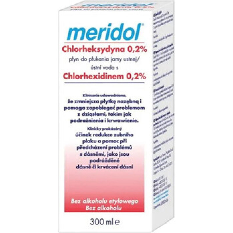 Meridol Mouthwash Chlorhexidin 0,2% - &Uacute;stn&iacute; voda s chlorhexidinem