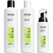 Nioxin System 2 Set - Sada p&eacute;če pro jemn&eacute; v&yacute;razně ř&iacute;dnouc&iacute; př&iacute;rodn&iacute; vlasy