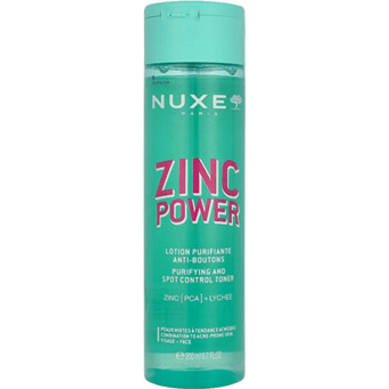 Nuxe Zinc Power Purifying and Spot Control Toner - Tonikum proti nedokonalostem pleti