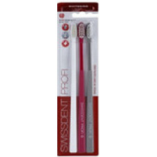 Swissdent Toothbrush Whitening Trio Soft 2 + 1 FREE (b&iacute;l&yacute; + růžov&yacute; + &scaron;ed&yacute;)