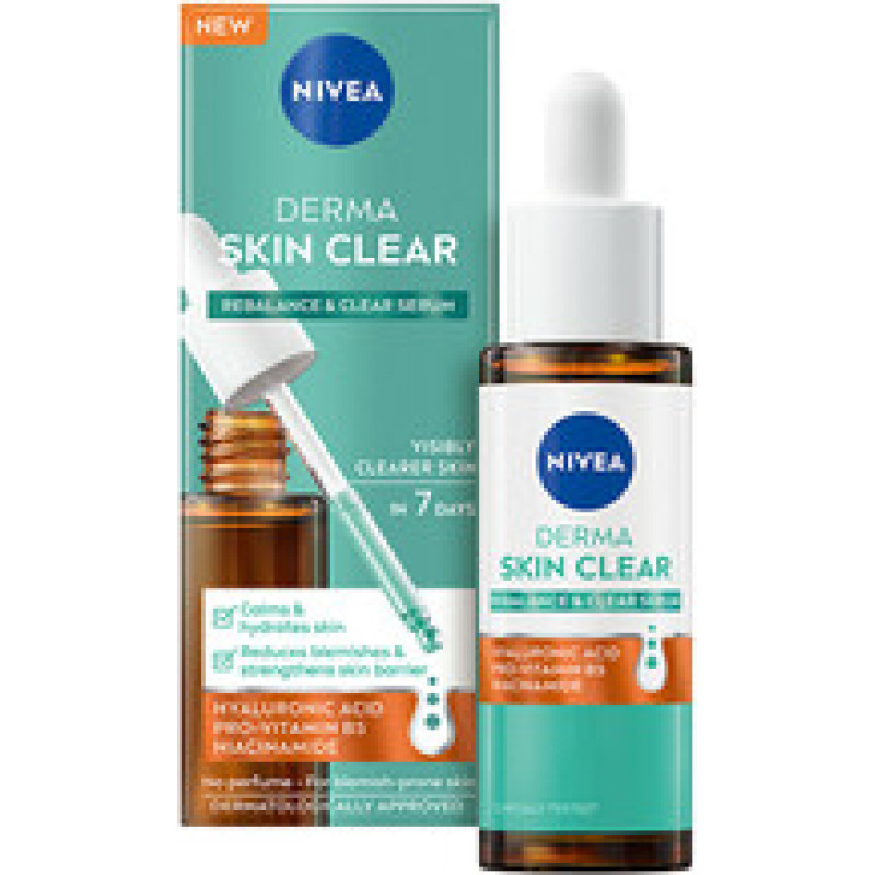 Nivea Derma Skin Clear Serum - Regeneračn&iacute; a hloubkově hydratačn&iacute; pleťov&eacute; s&eacute;rum