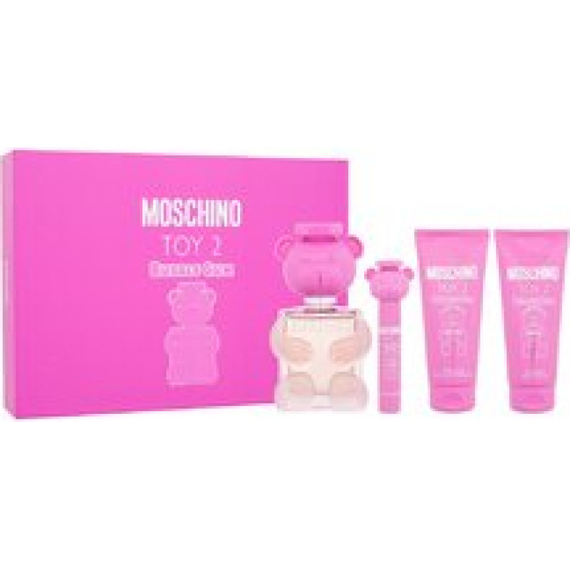 Moschino Toy 2 Bubble Gum D&aacute;rkov&aacute; sada EDT 100 ml, miniatruka EDT 10 ml, sprchov&yacute; gel 100 ml a tělov&eacute; ml&eacute;ko 100 ml
