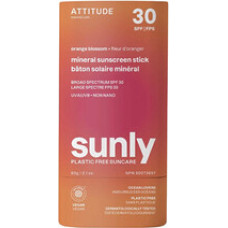 Attitude Orange Blossom Sunly Mineral Sunscreen Stick SPF 30 - Miner&aacute;ln&iacute; ochrann&aacute; tyčinka na tělo