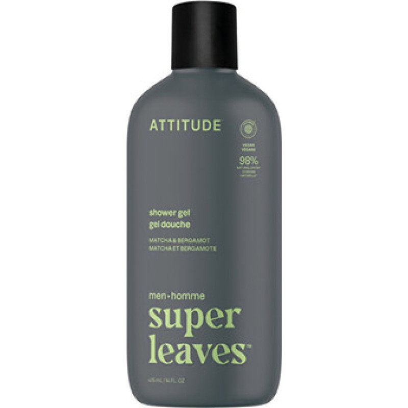 Attitude Super Leaves Matcha & Bergamot Shower Gel - P&aacute;nsk&yacute; sprchov&yacute; gel